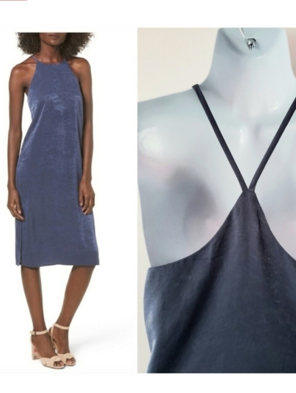 Lavender Suede Texture Slip Dress